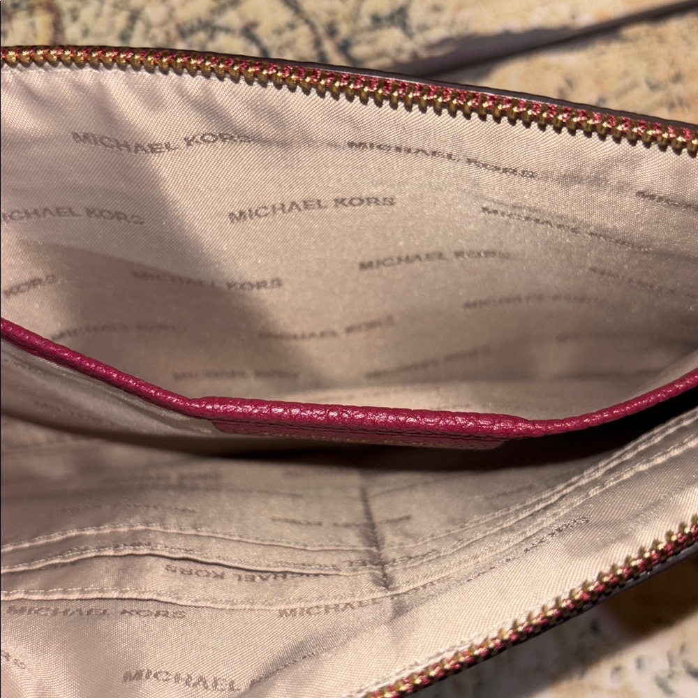 Michael Kors Large Zip Pebble Leather Clutch - Picture 8 of 8